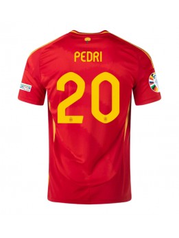 Spanien Pedri Gonzalez #20 Replika Hemmakläder EM 2024 Kortärmad